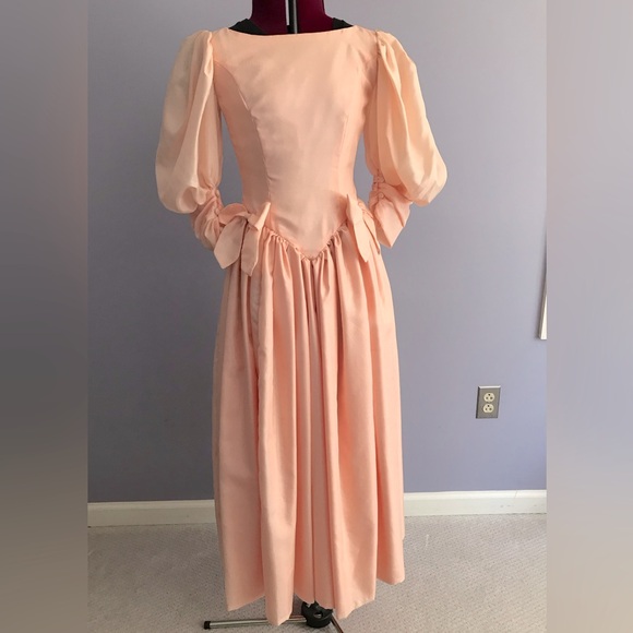 80s Handmade Formal Dress - Picture 1 of 14